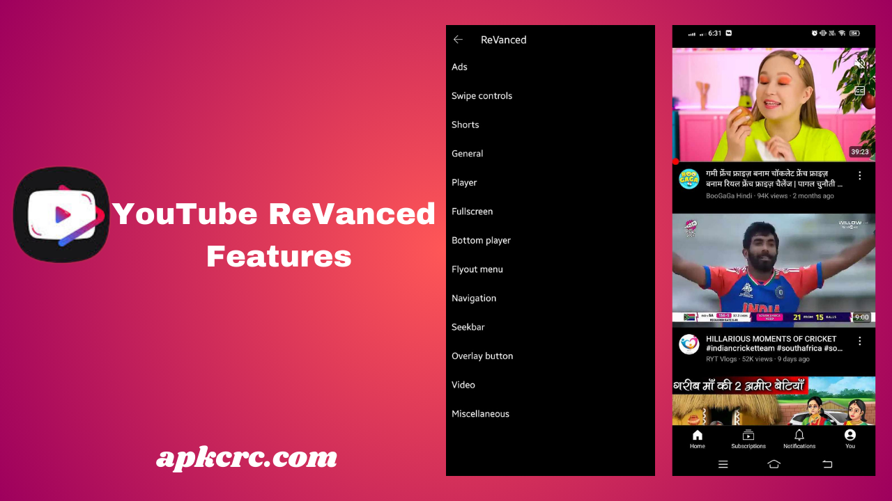 YouTube ReVanced Features